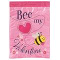 Recinto 29 x 42 in. Bee My Valentine Polyester Flag - Large RE3458009